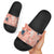 Red Palaka Crane and Flowers Slide Sandals Japan Heritage Spirit - Polynesian Pride
