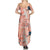 Red Palaka Crane and Flowers Summer Maxi Dress Japan Heritage Spirit - Polynesian Pride