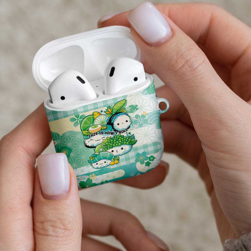 Japanese Kawaii Sushi AirPods Case Green Wagara Palaka This Is How I Roll