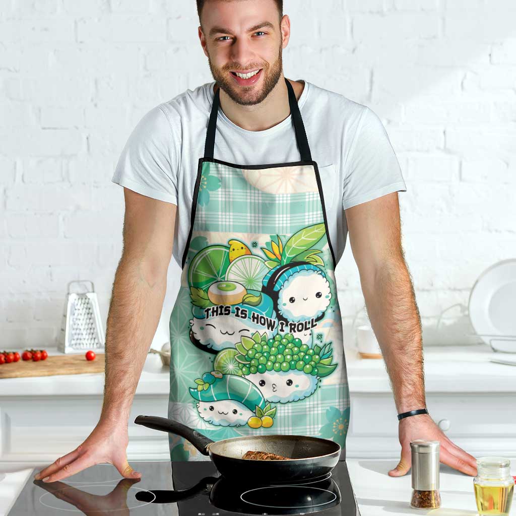 Japanese Kawaii Sushi Apron Green Wagara Palaka This Is How I Roll