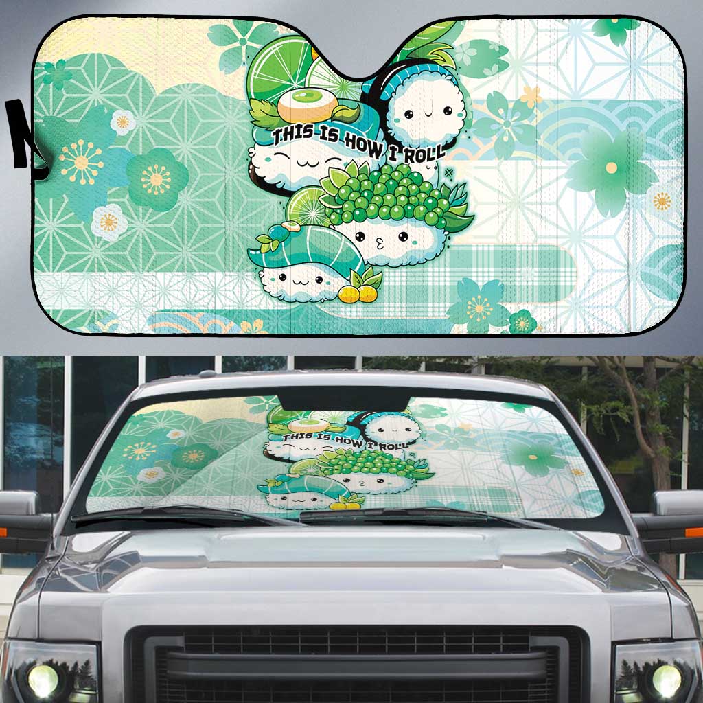 Japanese Kawaii Sushi Auto Sun Shade Green Wagara Palaka This Is How I Roll