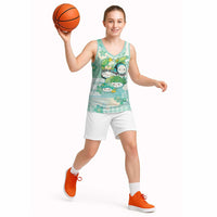 Personalized Japanese Kawaii Sushi Basketball Jersey Green Wagara Palaka This Is How I Roll