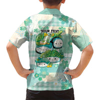 Personalized Japanese Kawaii Sushi Family Matching Mermaid Dress and Hawaiian Shirt Green Wagara Palaka This Is How I Roll LT9 - Polynesian Pride