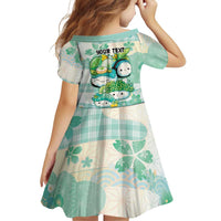 Personalized Japanese Kawaii Sushi Family Matching Off The Shoulder Long Sleeve Dress and Hawaiian Shirt Green Wagara Palaka This Is How I Roll LT9 - Polynesian Pride