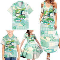 Personalized Japanese Kawaii Sushi Family Matching Summer Maxi Dress and Hawaiian Shirt Green Wagara Palaka This Is How I Roll LT9 - Polynesian Pride