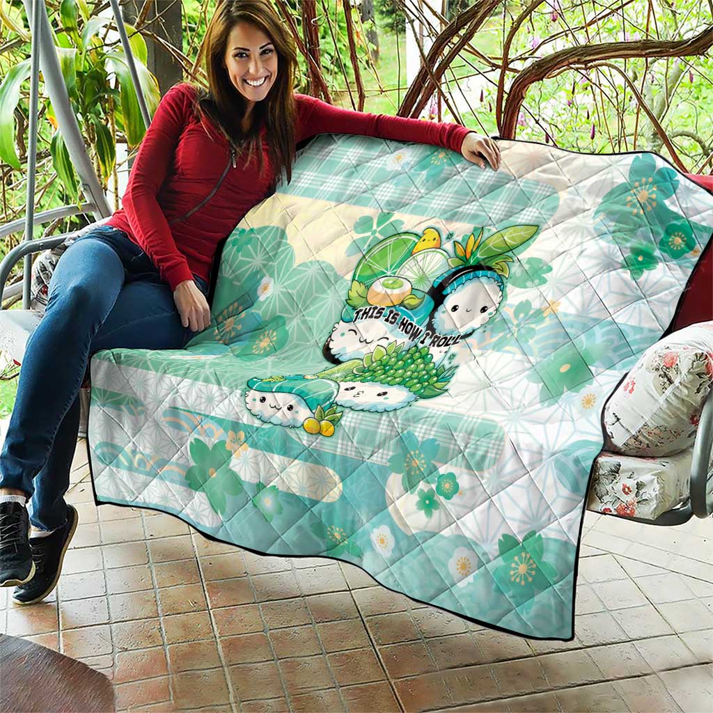 Japanese Kawaii Sushi Quilt Green Wagara Palaka This Is How I Roll