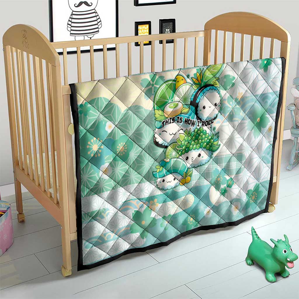 Japanese Kawaii Sushi Quilt Green Wagara Palaka This Is How I Roll