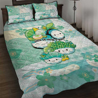 Japanese Kawaii Sushi Quilt Bed Set Green Wagara Palaka This Is How I Roll