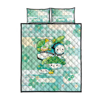 Japanese Kawaii Sushi Quilt Bed Set Green Wagara Palaka This Is How I Roll