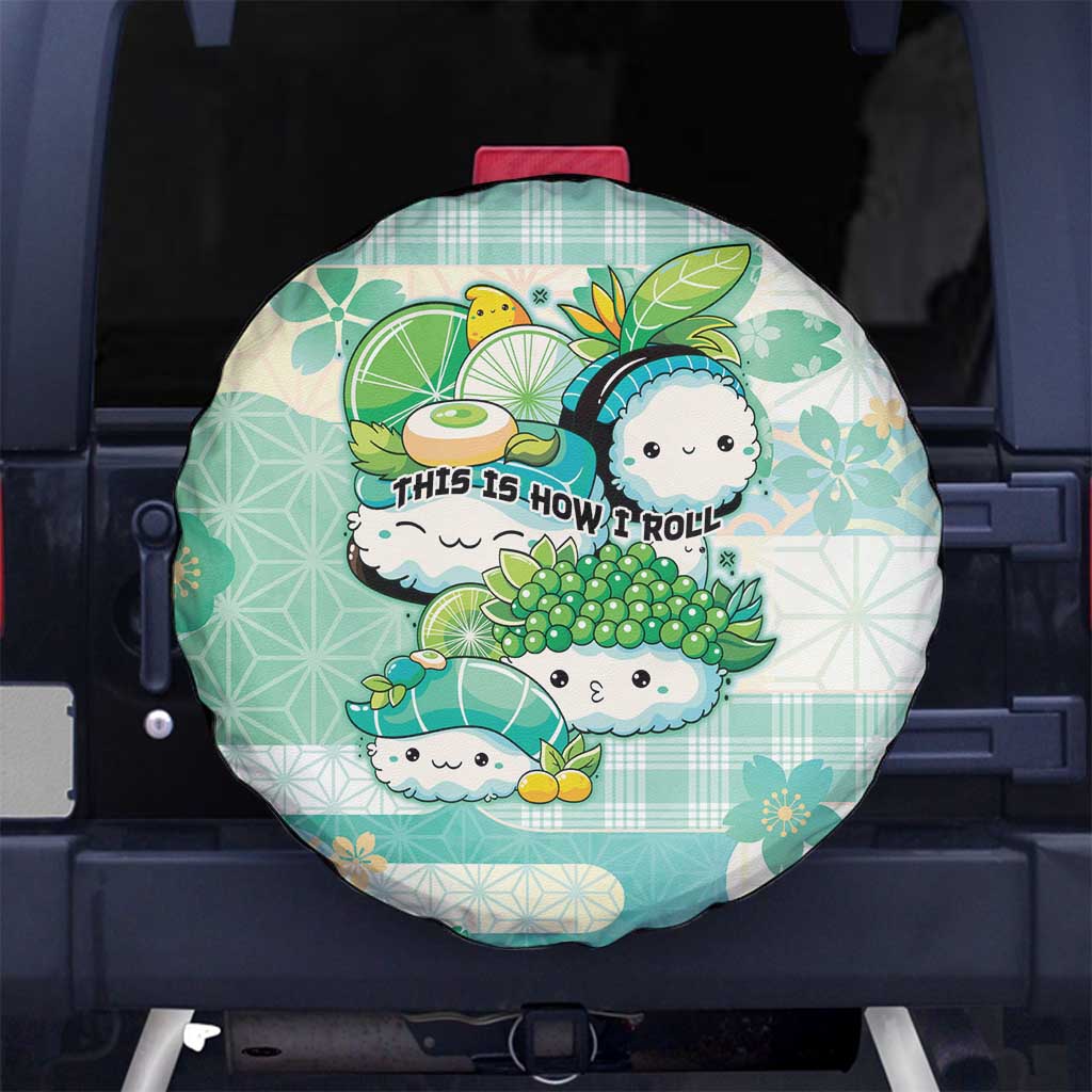 Japanese Kawaii Sushi Spare Tire Cover Green Wagara Palaka This Is How I Roll