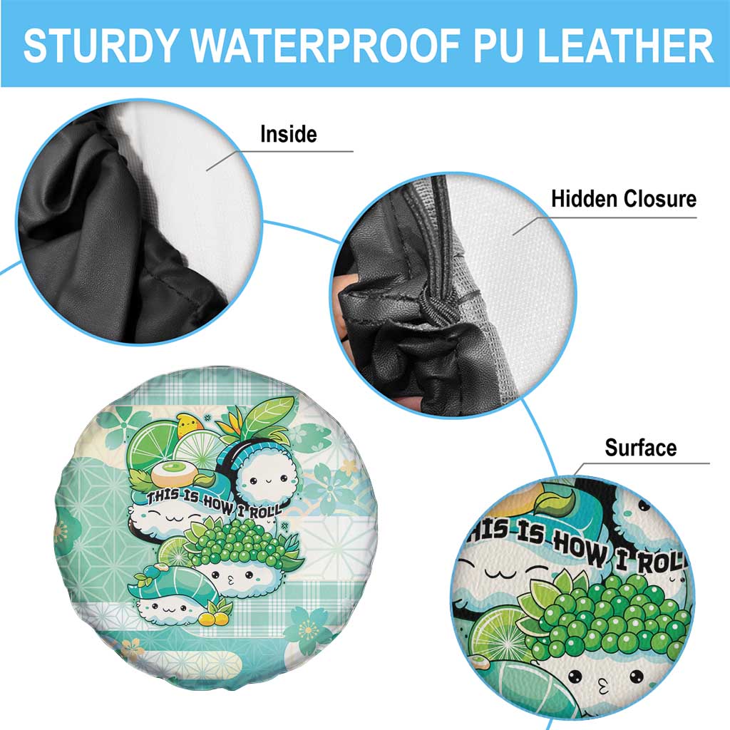 Japanese Kawaii Sushi Spare Tire Cover Green Wagara Palaka This Is How I Roll