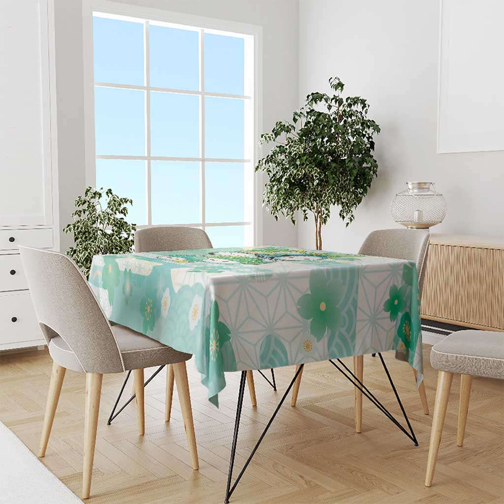 Japanese Kawaii Sushi Tablecloth Green Wagara Palaka This Is How I Roll
