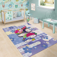 Japanese Kawaii Sushi Area Rug Blue Wagara Palaka This Is How I Roll