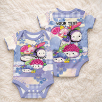 Personalized Japanese Kawaii Sushi Baby Onesie Blue Wagara Palaka This Is How I Roll LT9 - Polynesian Pride