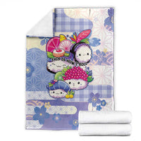 Japanese Kawaii Sushi Blanket Blue Wagara Palaka This Is How I Roll