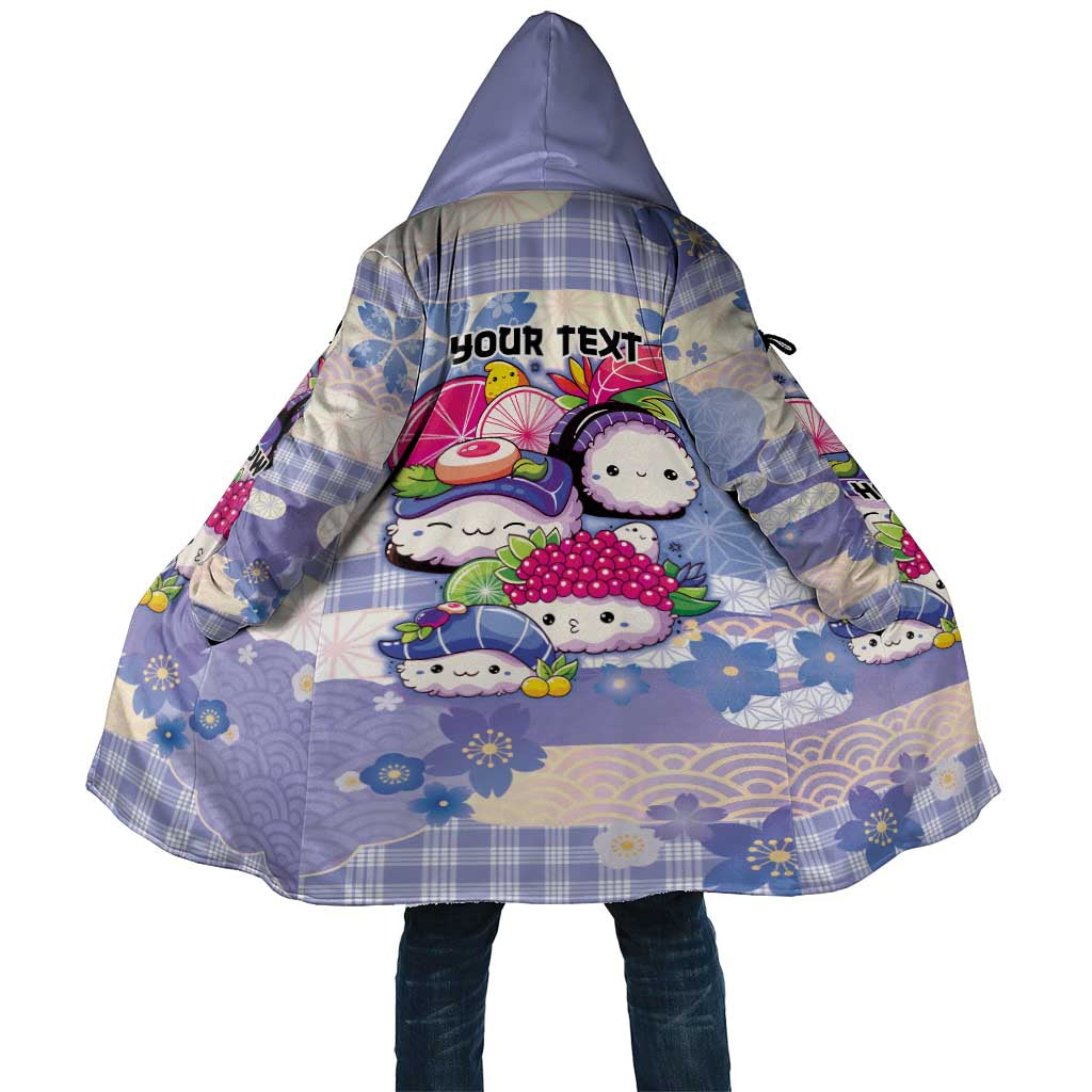 Personalized Japanese Kawaii Sushi Cloak Blue Wagara Palaka This Is How I Roll
