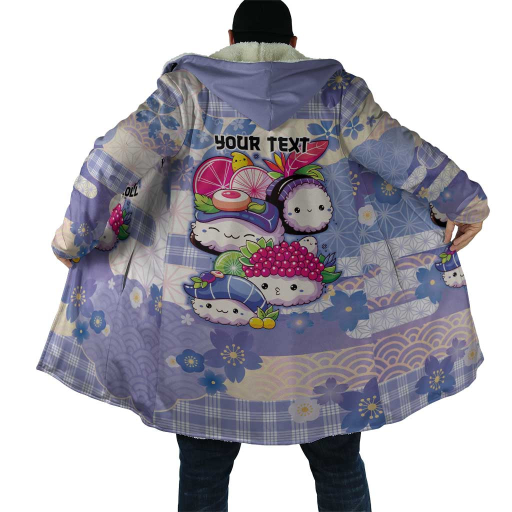 Personalized Japanese Kawaii Sushi Cloak Blue Wagara Palaka This Is How I Roll