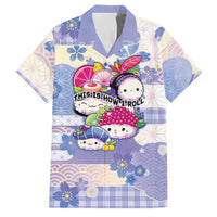Personalized Japanese Kawaii Sushi Family Matching Mermaid Dress and Hawaiian Shirt Blue Wagara Palaka This Is How I Roll LT9 Dad's Shirt - Short Sleeve Blue - Polynesian Pride