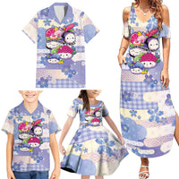 Personalized Japanese Kawaii Sushi Family Matching Summer Maxi Dress and Hawaiian Shirt Blue Wagara Palaka This Is How I Roll LT9 - Polynesian Pride