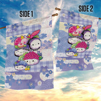 Japanese Kawaii Sushi Garden Flag Blue Wagara Palaka This Is How I Roll