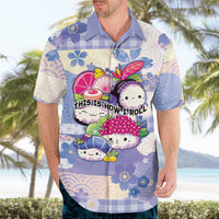 Personalized Japanese Kawaii Sushi Hawaiian Shirt Blue Wagara Palaka This Is How I Roll