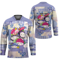 Personalized Japanese Kawaii Sushi Hockey Jersey Blue Wagara Palaka This Is How I Roll