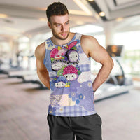 Personalized Japanese Kawaii Sushi Men Tank Top Blue Wagara Palaka This Is How I Roll