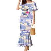Personalized Japanese Kawaii Sushi Mermaid Dress Blue Wagara Palaka This Is How I Roll