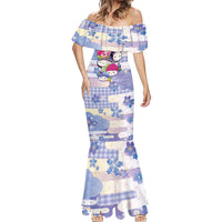 Personalized Japanese Kawaii Sushi Mermaid Dress Blue Wagara Palaka This Is How I Roll