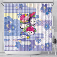 Japanese Kawaii Sushi Shower Curtain Blue Wagara Palaka This Is How I Roll