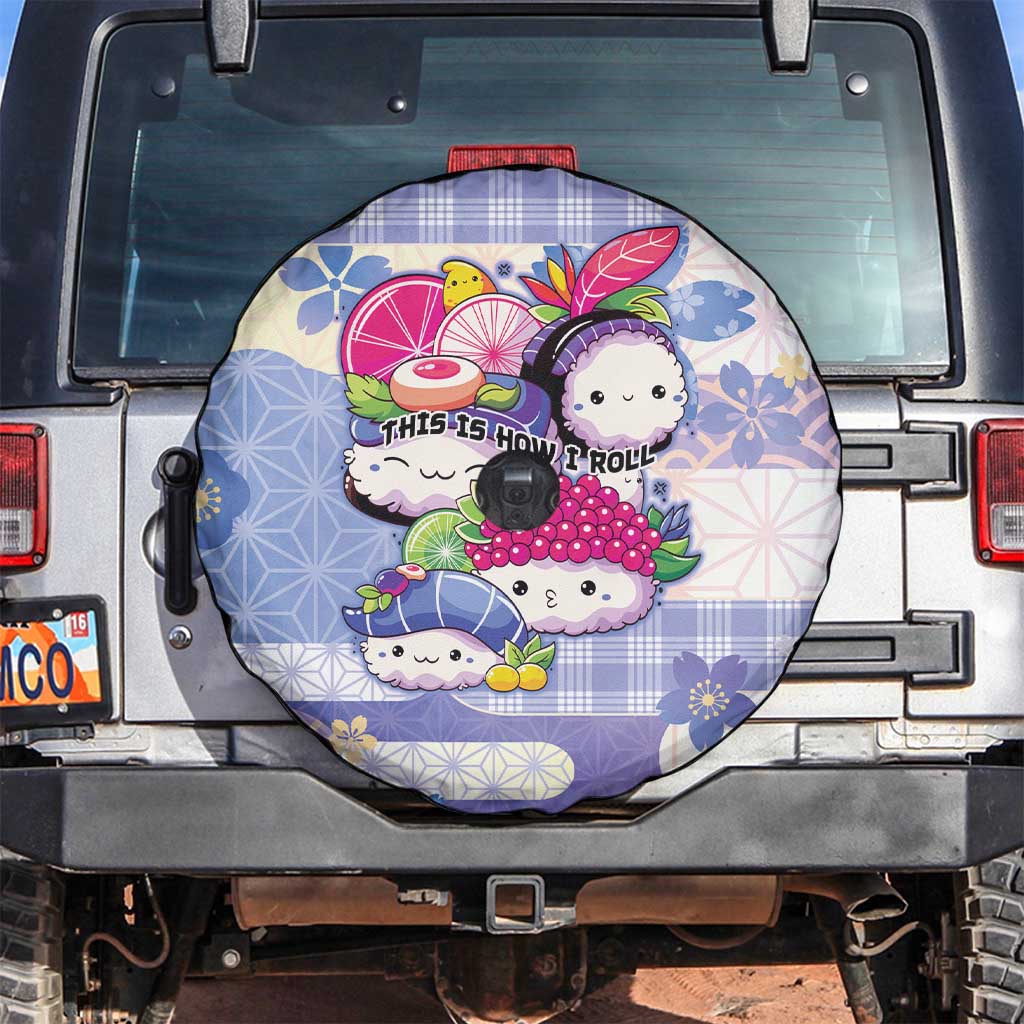 Japanese Kawaii Sushi Spare Tire Cover Blue Wagara Palaka This Is How I Roll