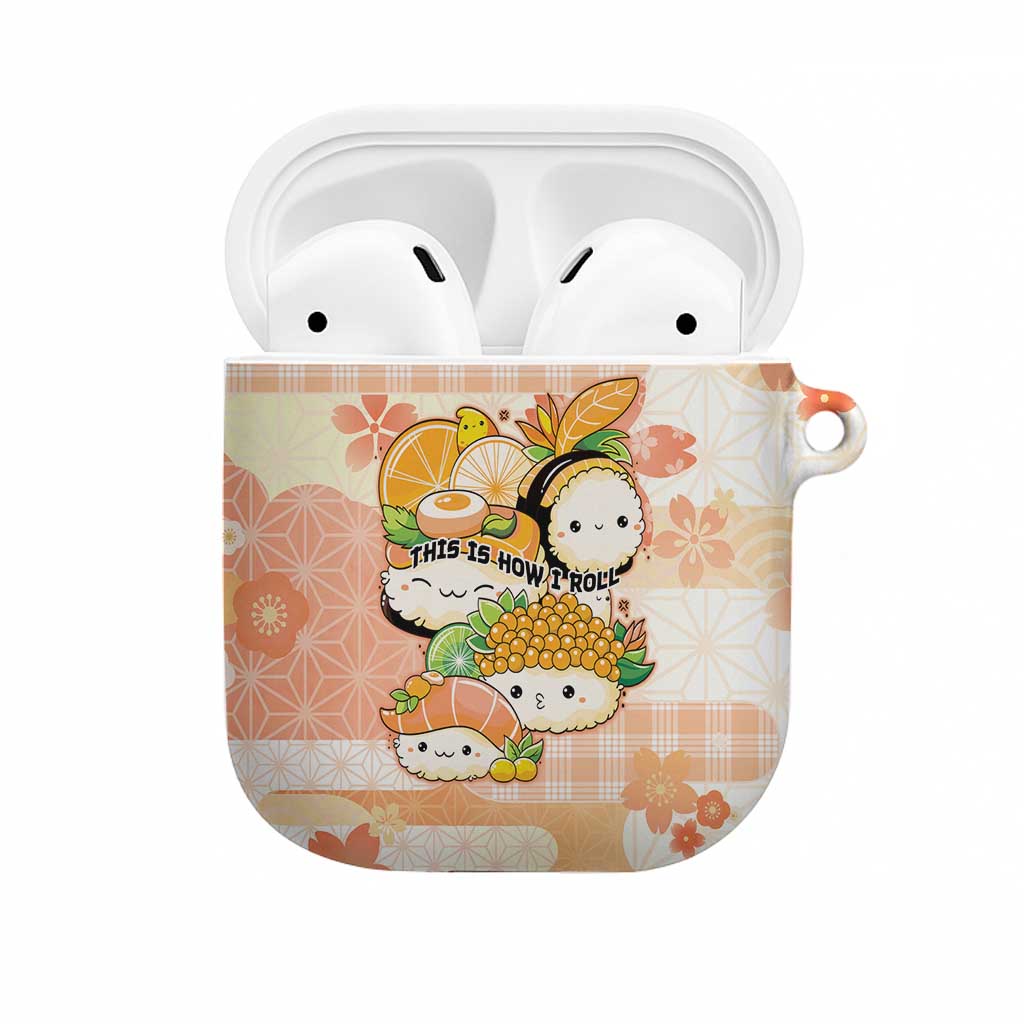 Japanese Kawaii Sushi AirPods Case Peach Wagara Palaka This Is How I Roll