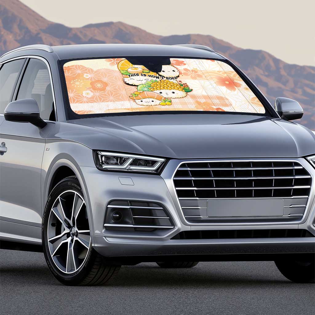 Japanese Kawaii Sushi Auto Sun Shade Peach Wagara Palaka This Is How I Roll