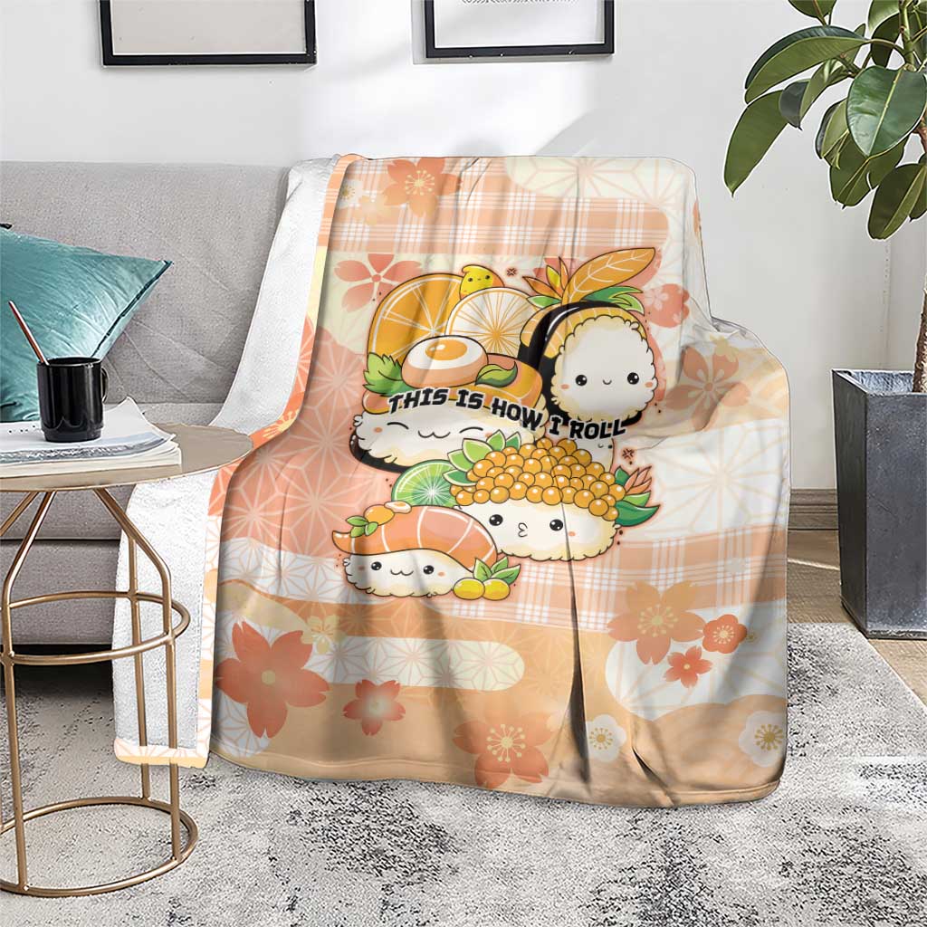 Japanese Kawaii Sushi Blanket Peach Wagara Palaka This Is How I Roll