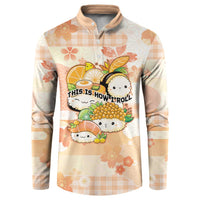 Personalized Japanese Kawaii Sushi Button Sweatshirt Peach Wagara Palaka This Is How I Roll