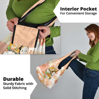 Japanese Kawaii Sushi Grocery Bag Peach Wagara Palaka This Is How I Roll