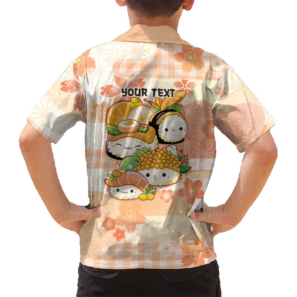 Personalized Japanese Kawaii Sushi Hawaiian Shirt Peach Wagara Palaka This Is How I Roll