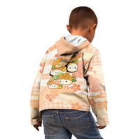 Personalized Japanese Kawaii Sushi Kid Hoodie Peach Wagara Palaka This Is How I Roll