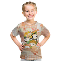 Personalized Japanese Kawaii Sushi Kid T Shirt Peach Wagara Palaka This Is How I Roll