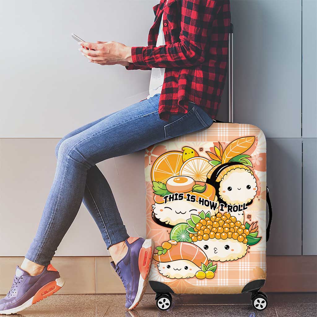 Japanese Kawaii Sushi Luggage Cover Peach Wagara Palaka This Is How I Roll