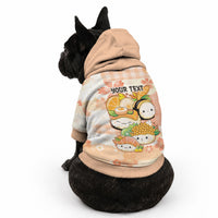 Personalized Japanese Kawaii Sushi Pet Hoodie Peach Wagara Palaka This Is How I Roll LT9 - Polynesian Pride