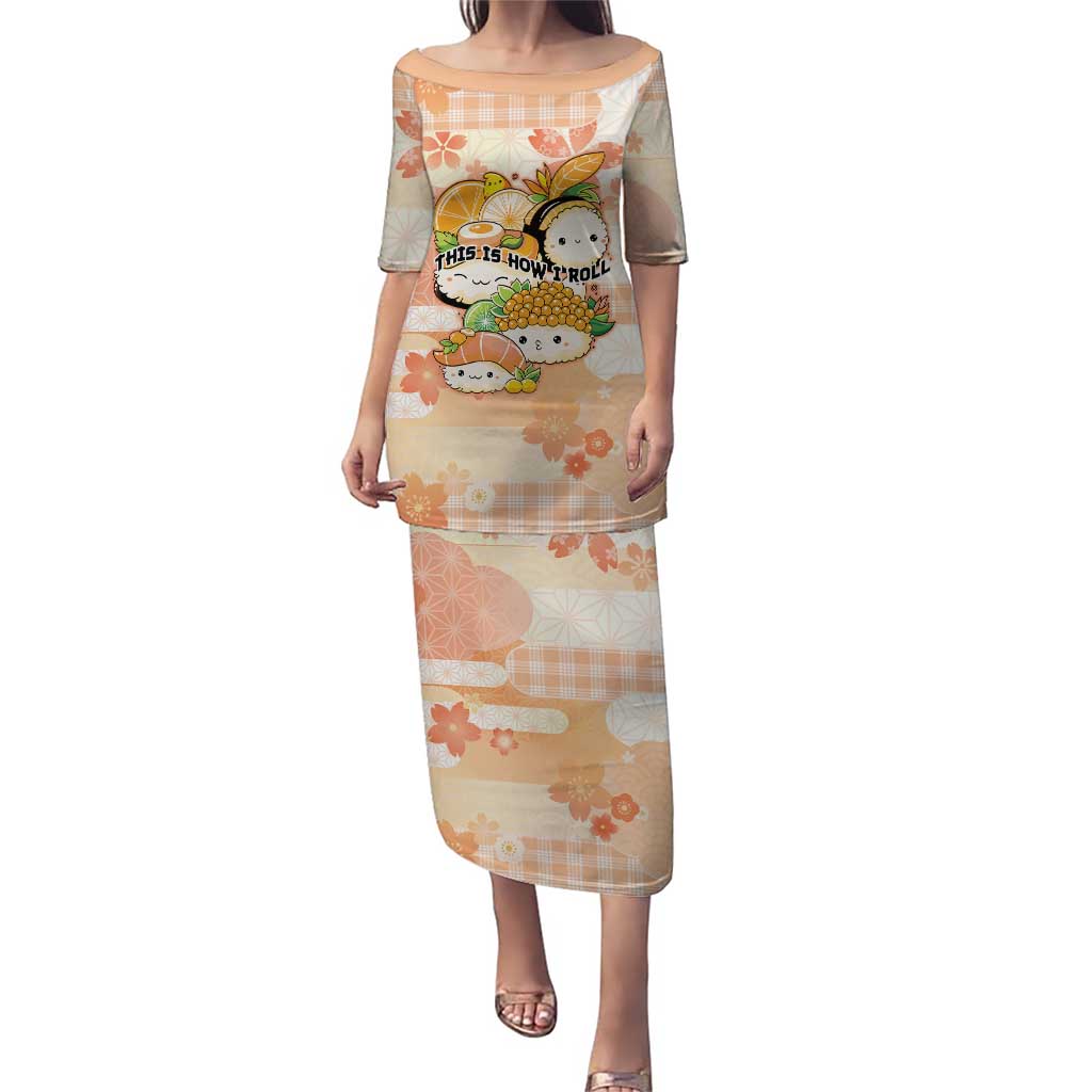 Personalized Japanese Kawaii Sushi Puletasi Peach Wagara Palaka This Is How I Roll