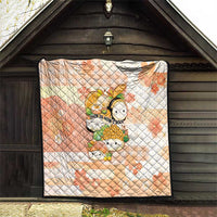 Japanese Kawaii Sushi Quilt Peach Wagara Palaka This Is How I Roll