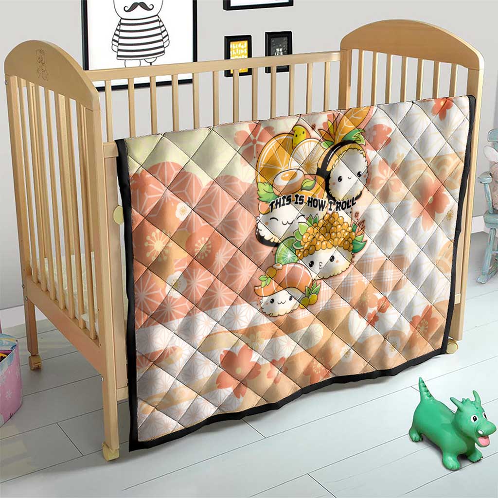 Japanese Kawaii Sushi Quilt Peach Wagara Palaka This Is How I Roll