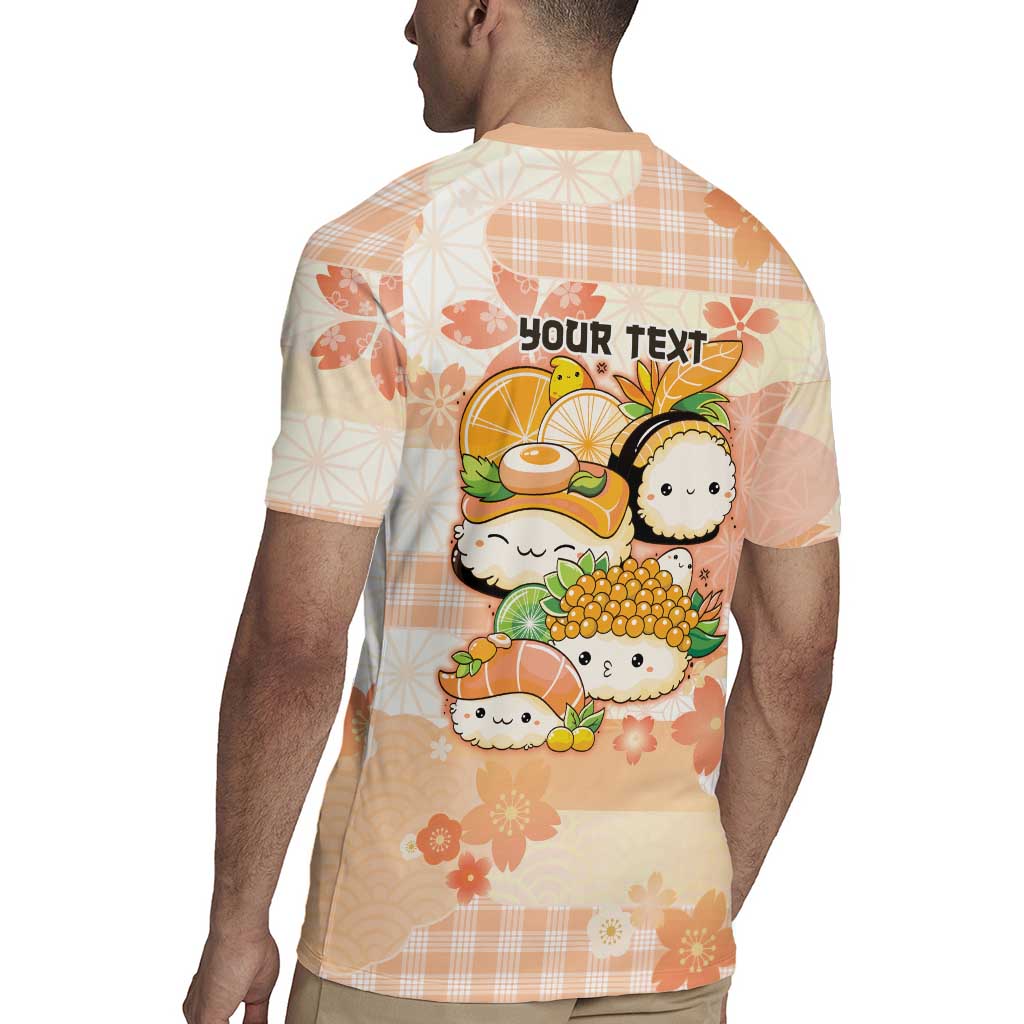 Personalized Japanese Kawaii Sushi Rugby Jersey Peach Wagara Palaka This Is How I Roll