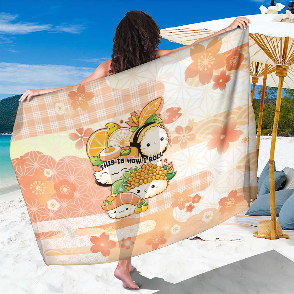 Japanese Kawaii Sushi Sarong Peach Wagara Palaka This Is How I Roll