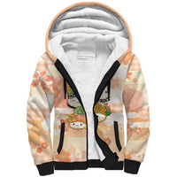 Personalized Japanese Kawaii Sushi Sherpa Hoodie Peach Wagara Palaka This Is How I Roll