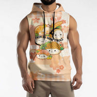 Personalized Japanese Kawaii Sushi Sleeveless Hoodie Peach Wagara Palaka This Is How I Roll