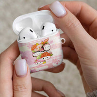 Japanese Kawaii Sushi AirPods Case Pink Wagara Palaka This Is How I Roll