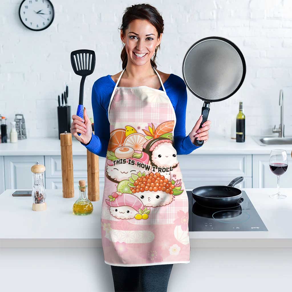 Japanese Kawaii Sushi Apron Pink Wagara Palaka This Is How I Roll
